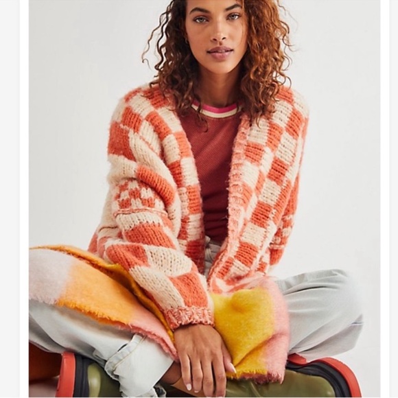 NWT Free People | Aldrin Checkered Cardigan | XS/S - Picture 4 of 16